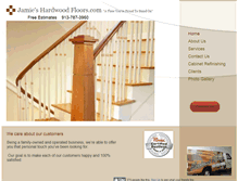 Tablet Screenshot of jamieshardwoodfloors.com